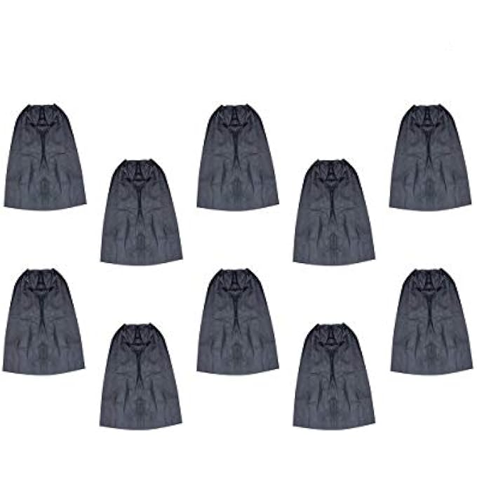 BAAL DISPOSABLE FACIAL GOWN FOR WAXING/SALON SPA AND MASSAGE BLACK SET OF 10PCS PACK OF 1 - Image 1